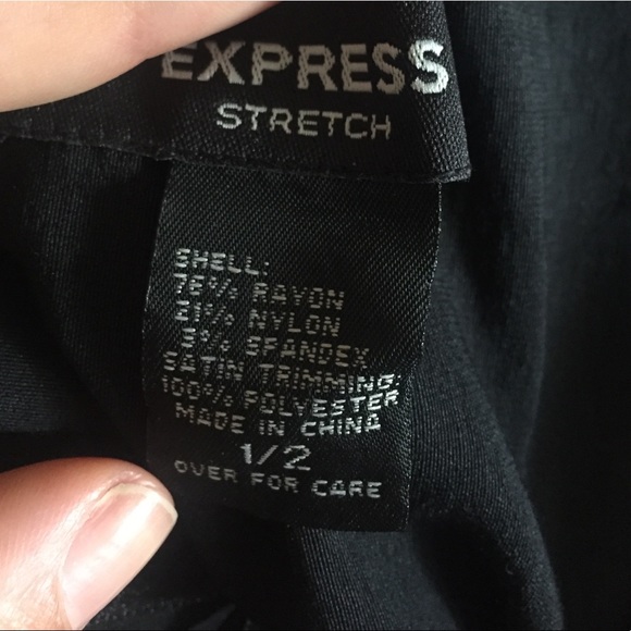 SOLD!Express stretch strapless black cocktail dress - Picture 7 of 7